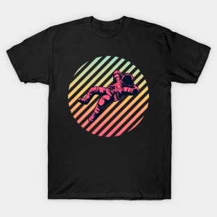 Relax stay calm astronaut sunset vibe T-Shirt